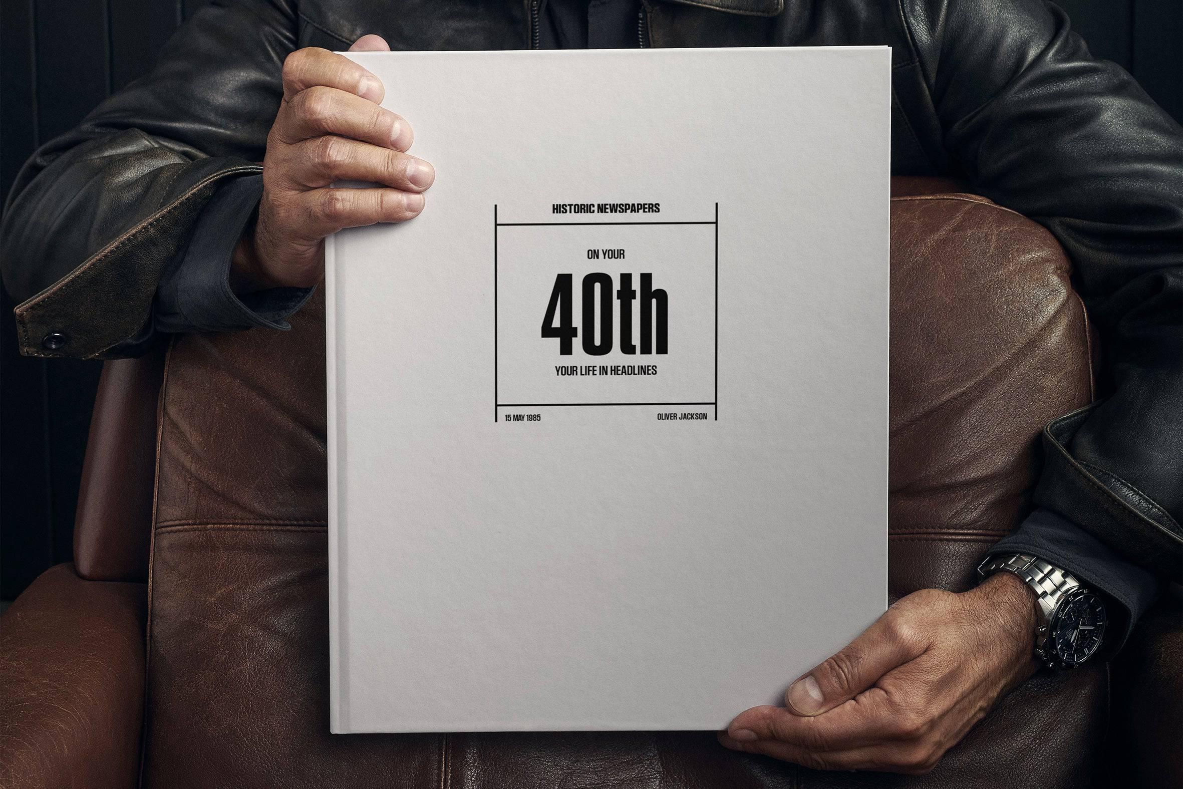 40th Milestone Birthday Newspaper Book - Image 4