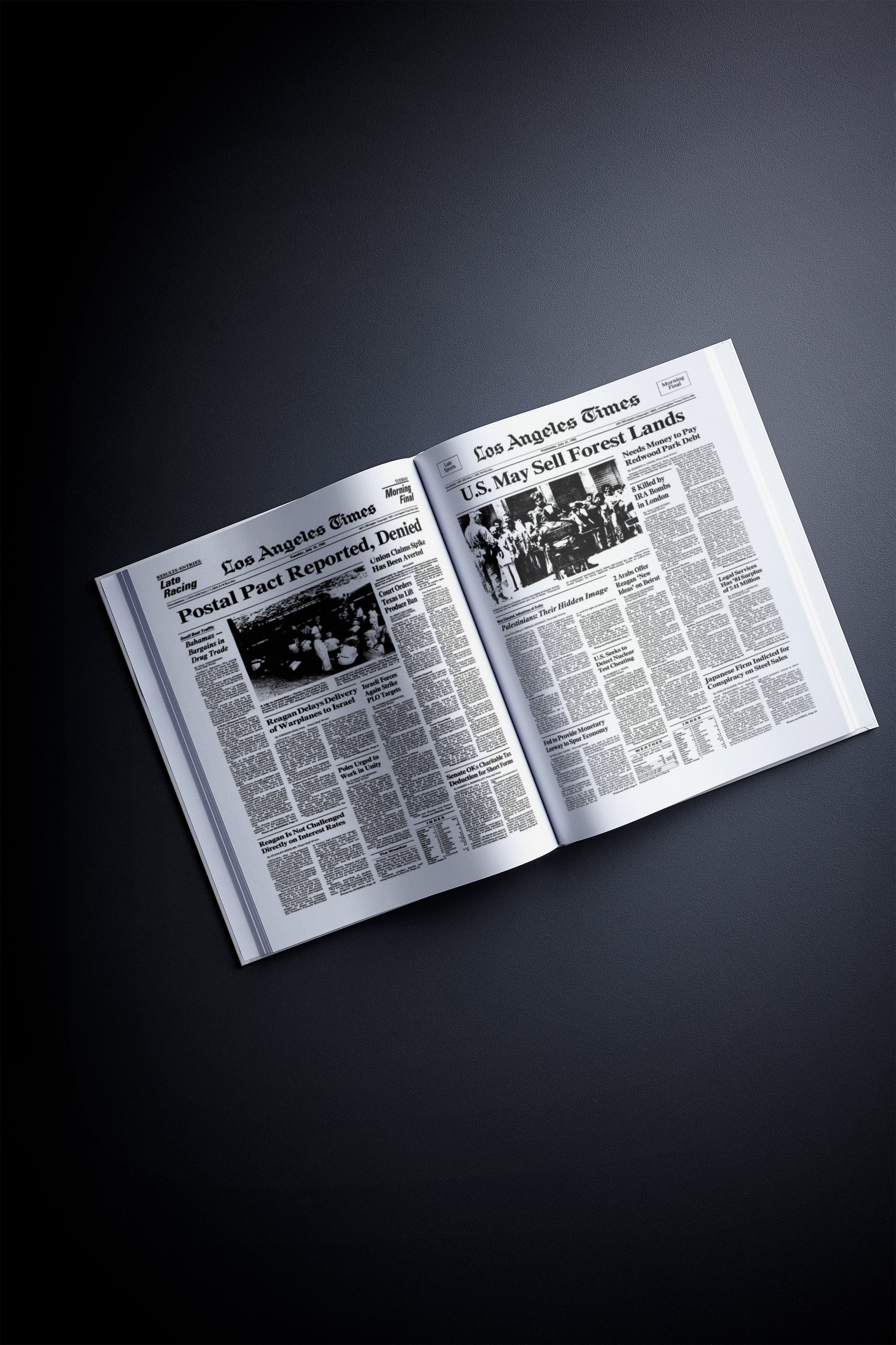 50th Milestone Birthday Newspaper Book Los Angeles Times Edition - Image 2