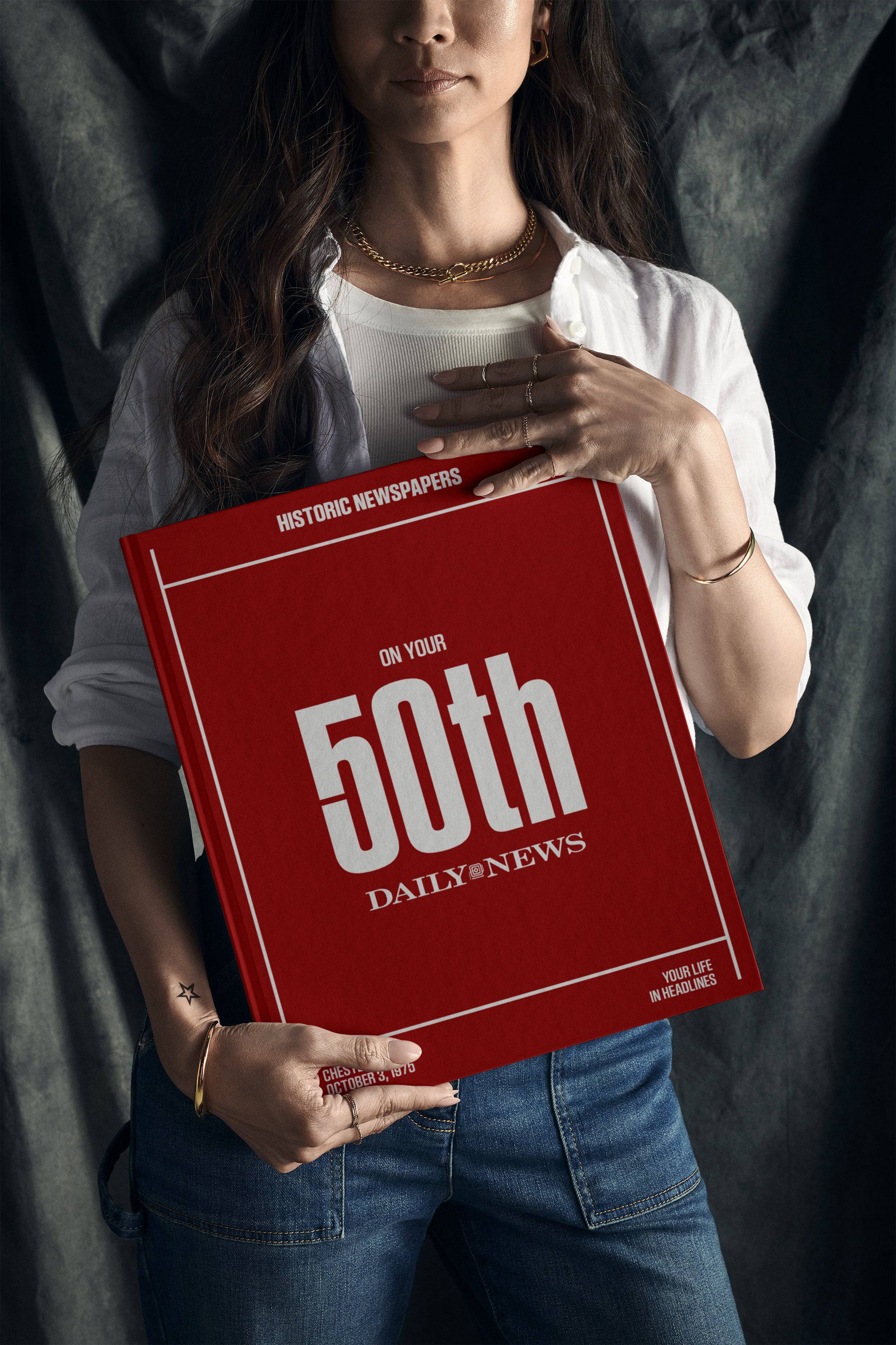 50th Milestone Birthday Newspaper Book New York Daily News Edition - Image 3