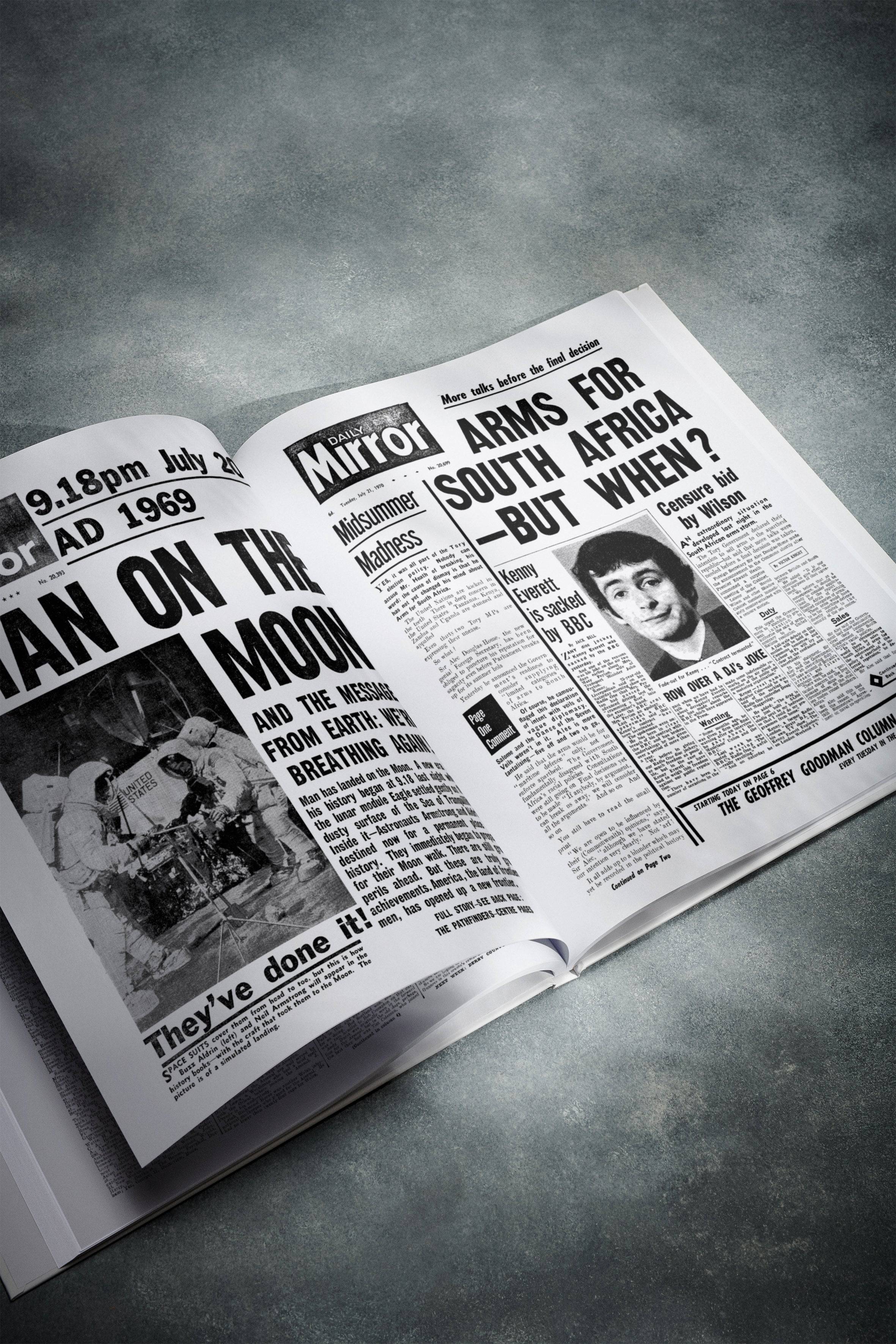 70th Milestone Birthday Newspaper Book - Image 2