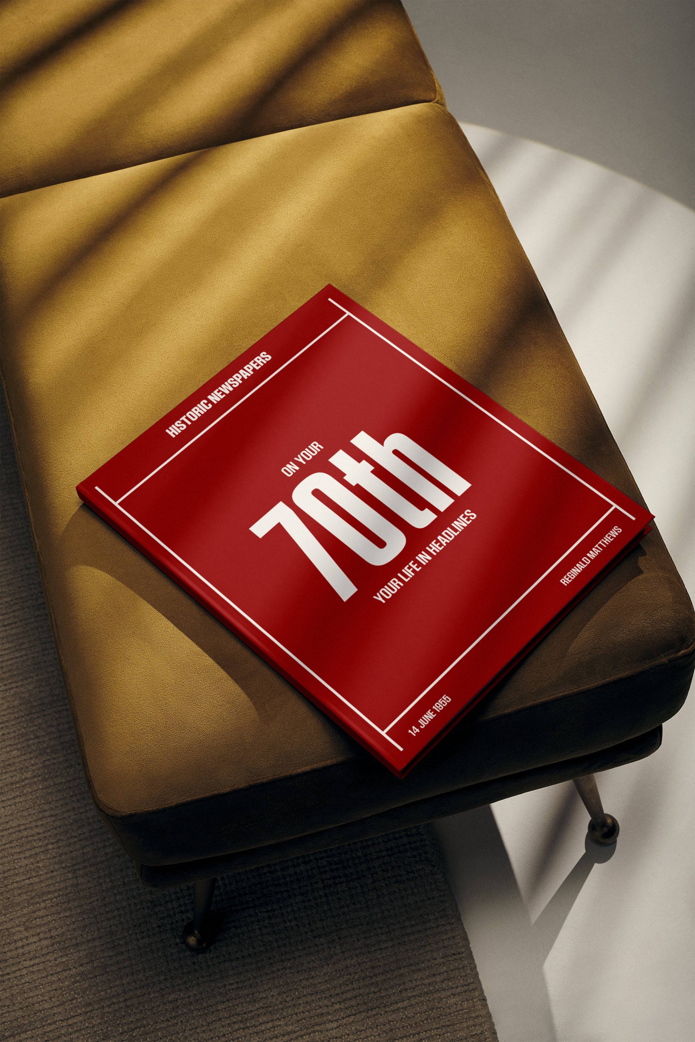 70th Milestone Birthday Newspaper Book - Image 8