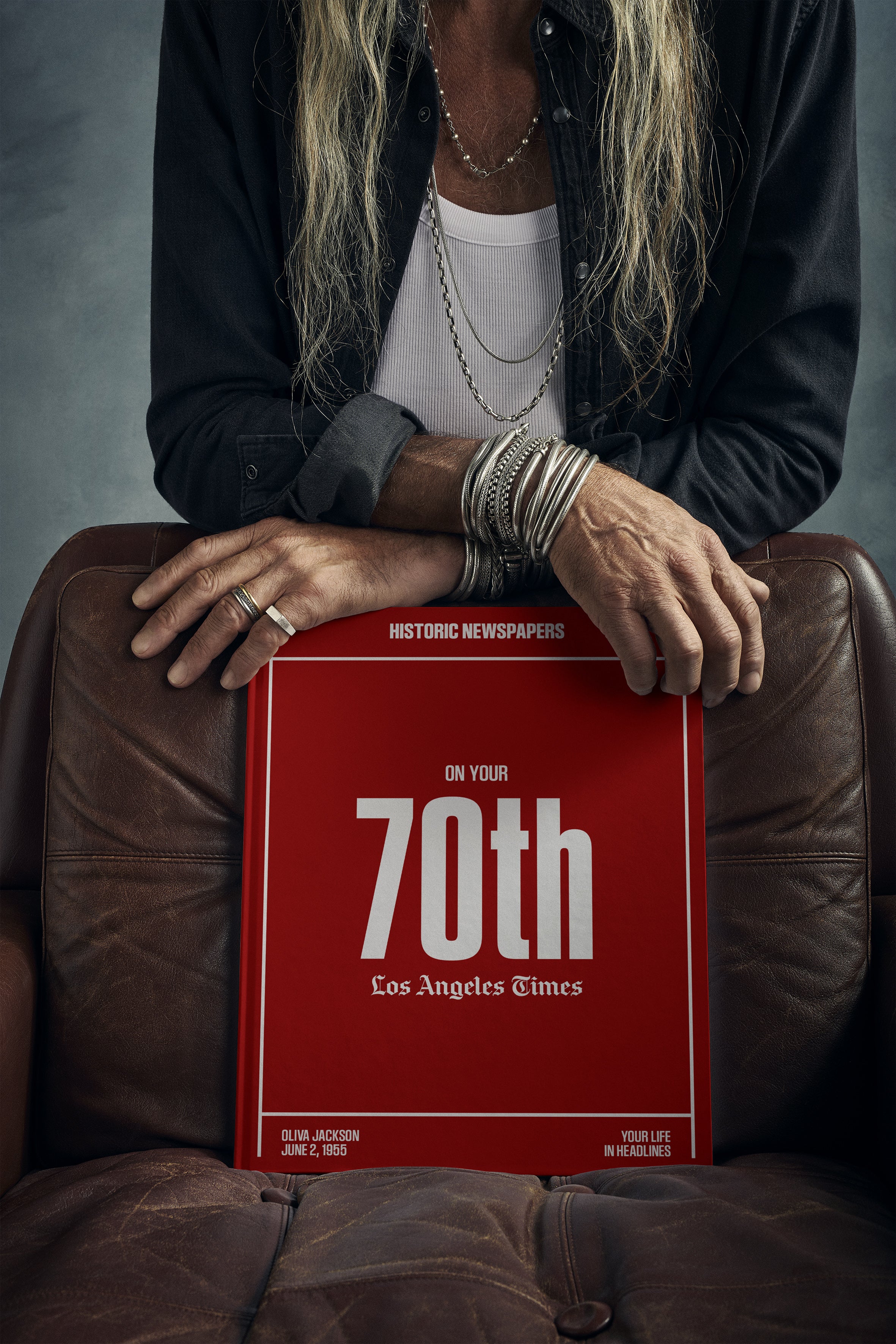 70th Milestone Birthday Newspaper Book Los Angeles Times Edition - Image 7