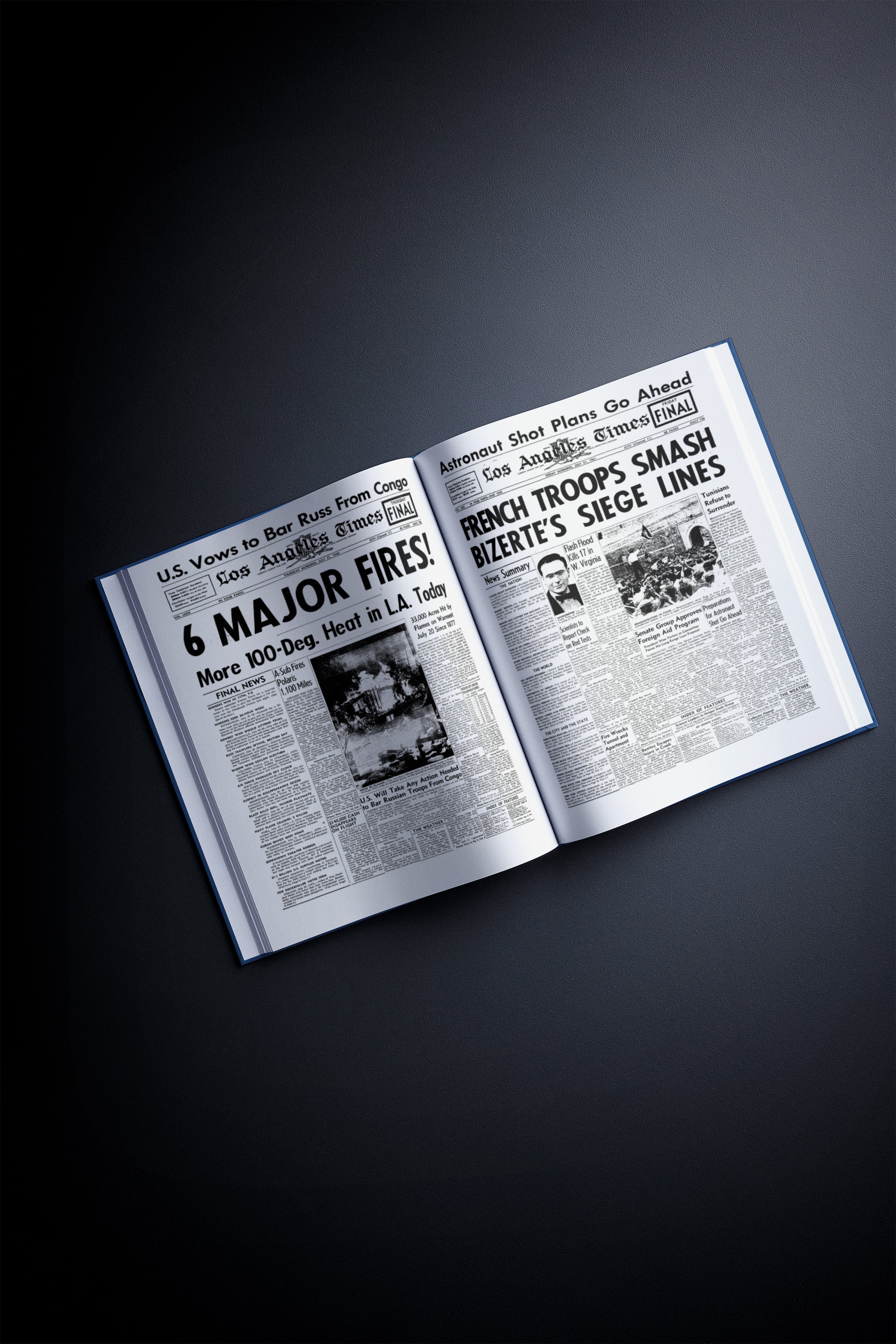 80th Milestone Birthday Newspaper Book Los Angeles Times Edition - Image 2