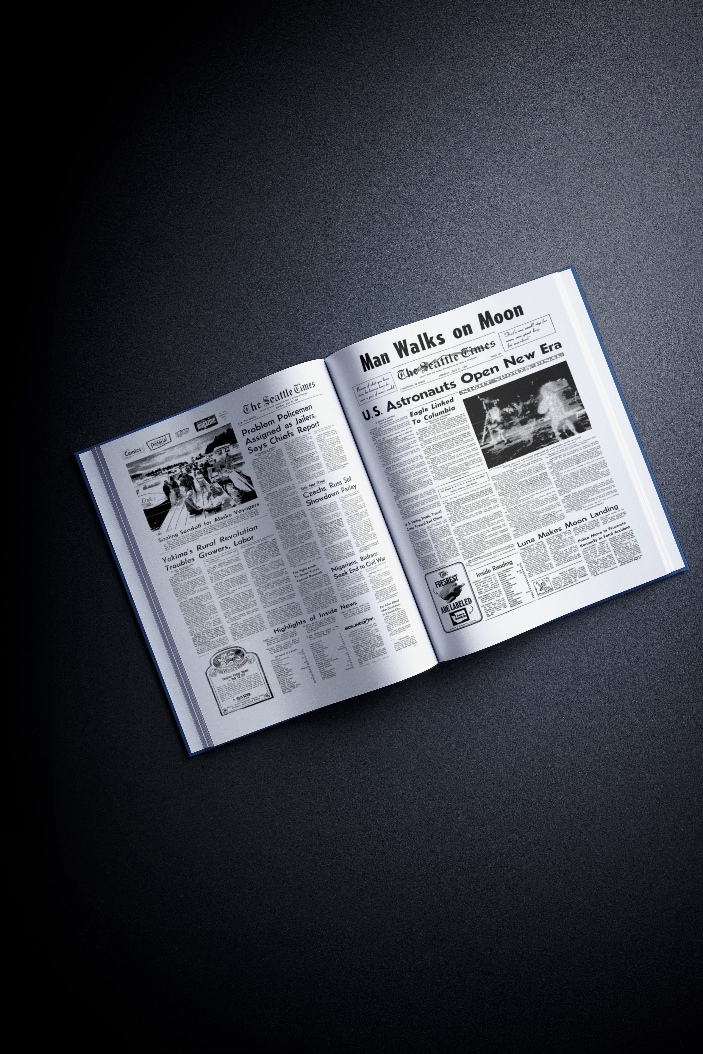 80th Milestone Birthday Newspaper Book Seattle Times Edition - Image 5