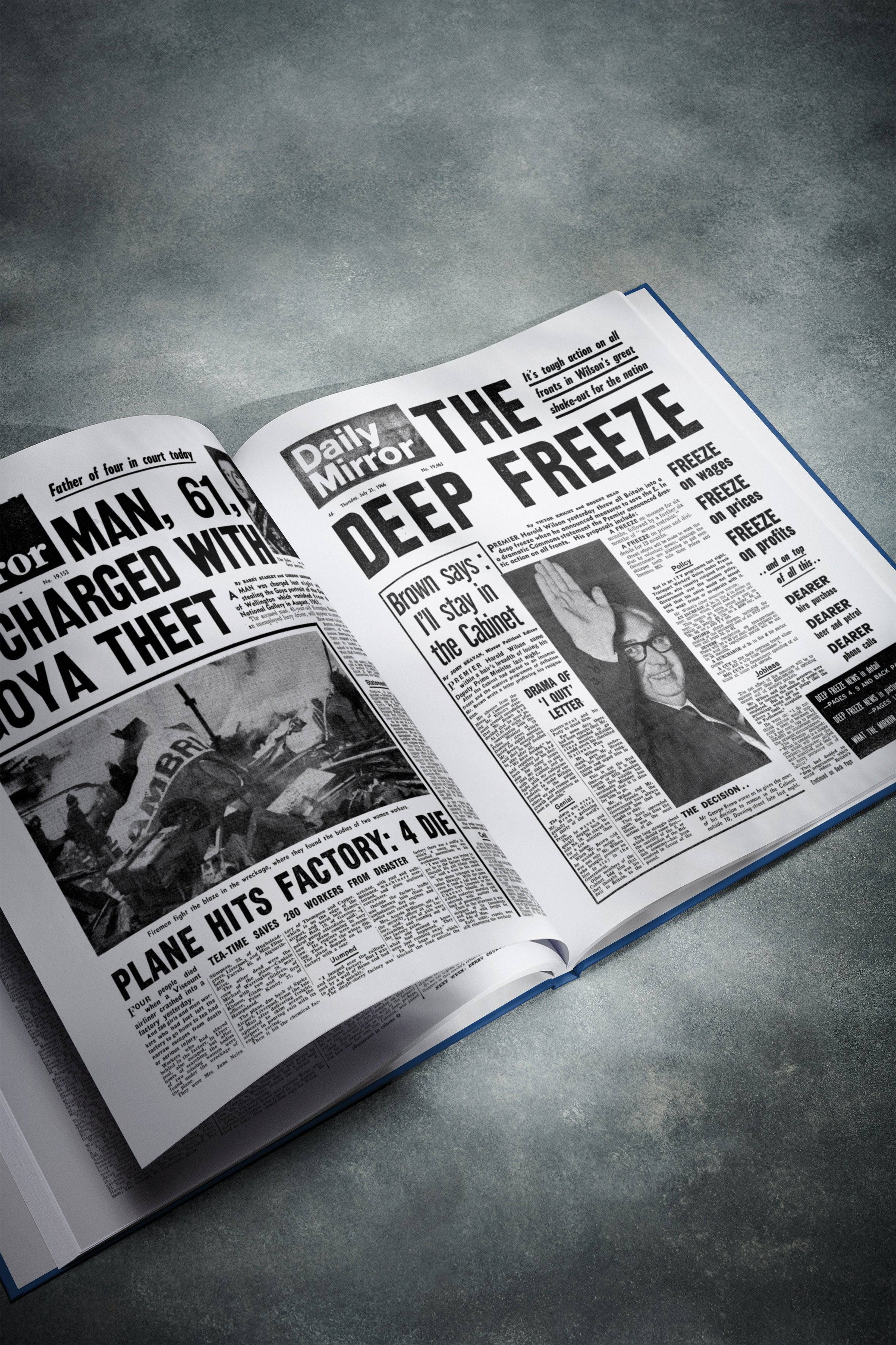 90th Milestone Birthday Newspaper Book - Image 2