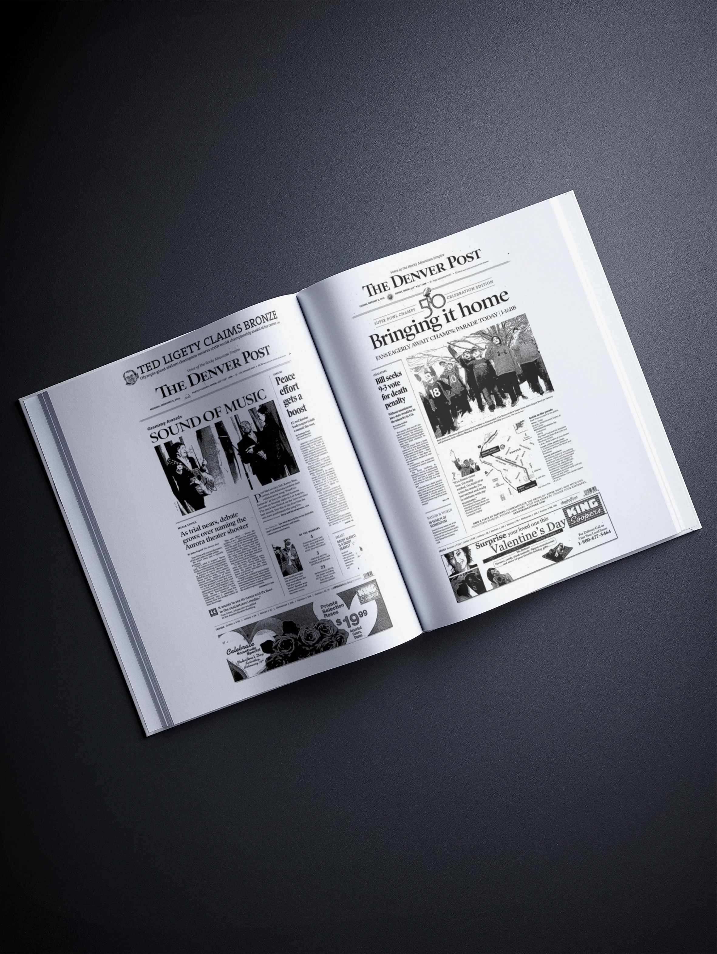 Personalised Birthday Newspaper Book Denver Post Edition - Image 8