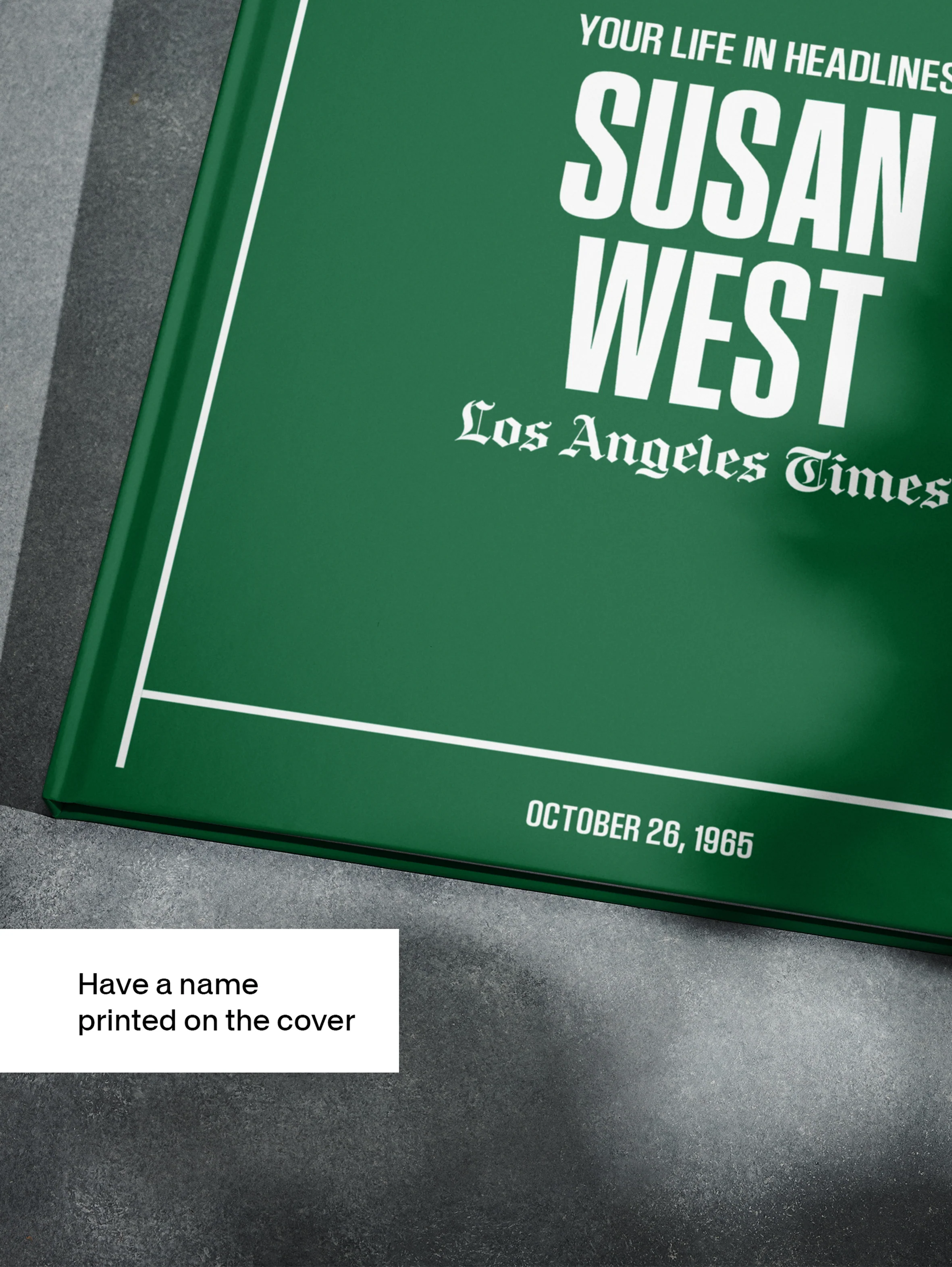 Personalised Birthday Newspaper Book Los Angeles Times Edition - Image 4