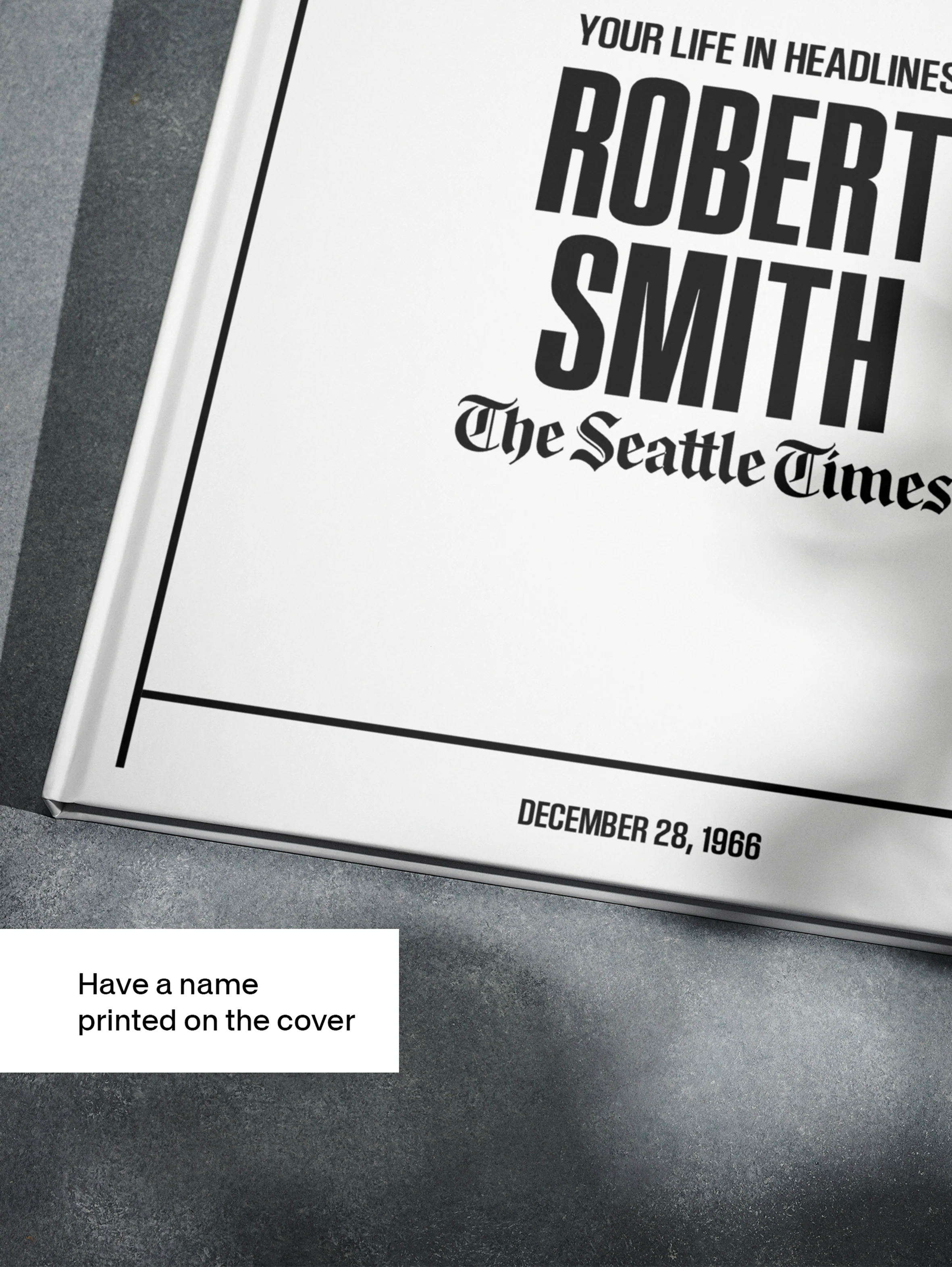 Personalised Birthday Newspaper Book Seattle Times Edition - Image 4