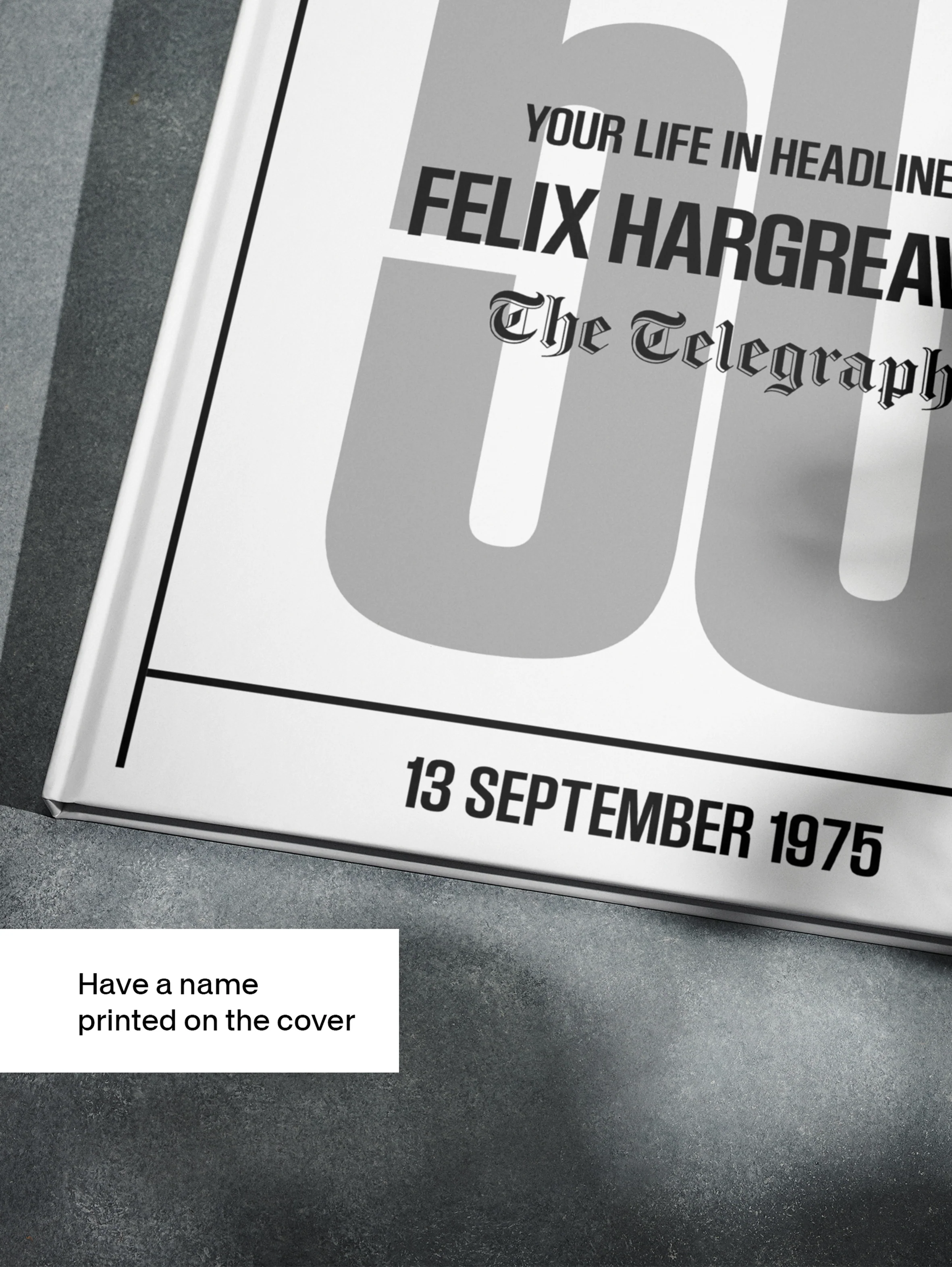 Personalised Birthday Newspaper Book Telegraph Edition - Image 7