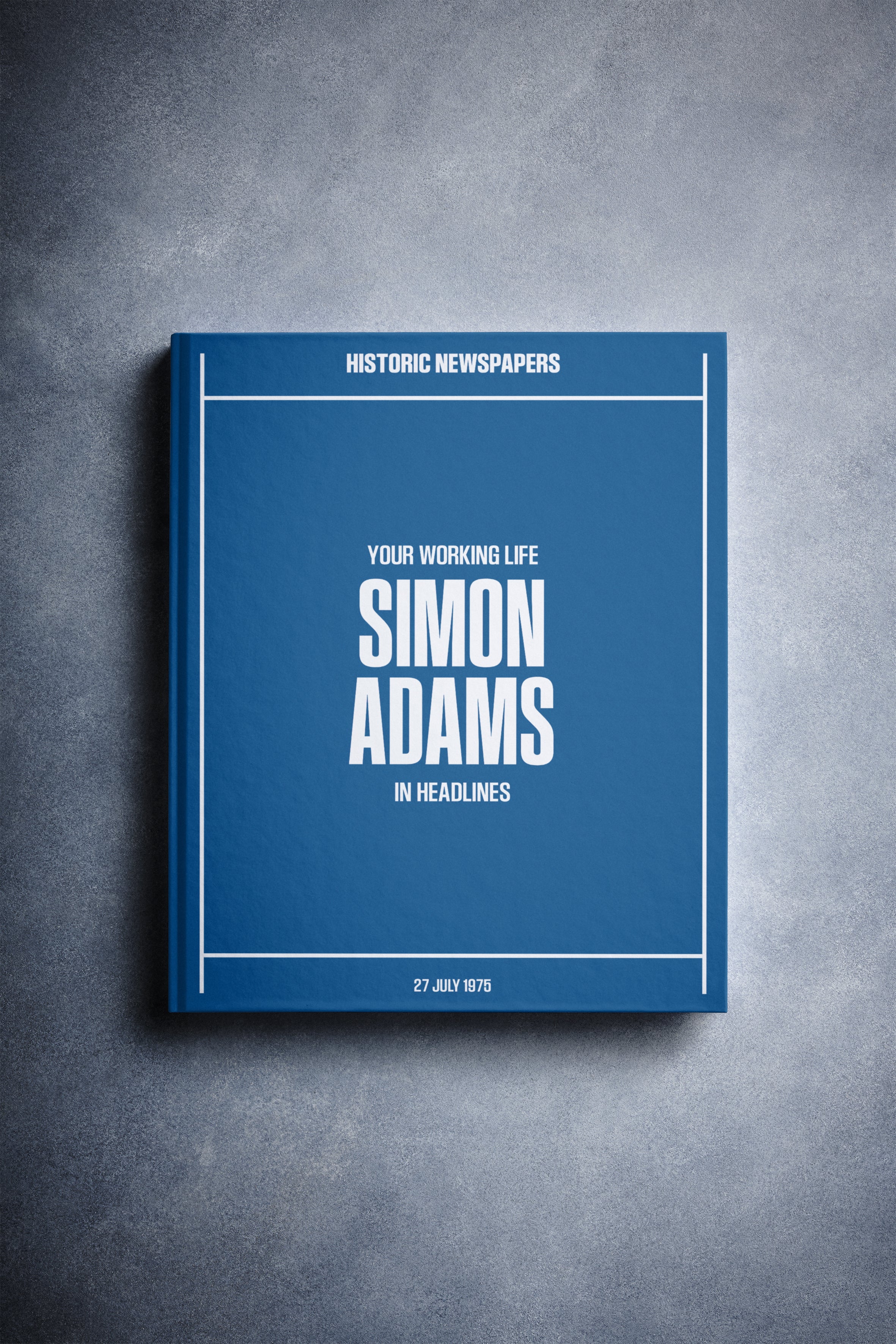 Personalised Retirement Newspaper Book