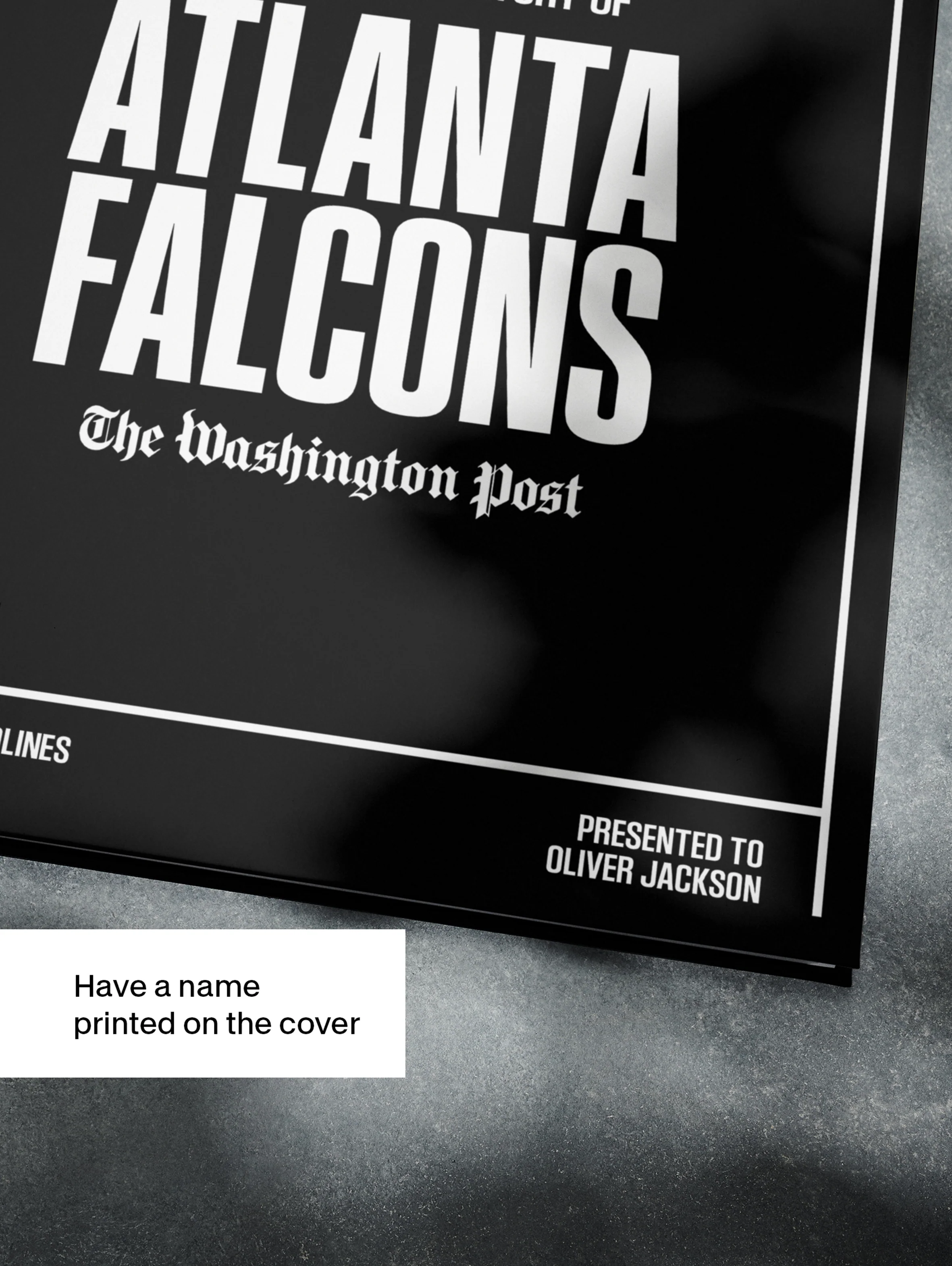 The Football History of Atlanta Falcons Washington Post Edition Book - Image 5