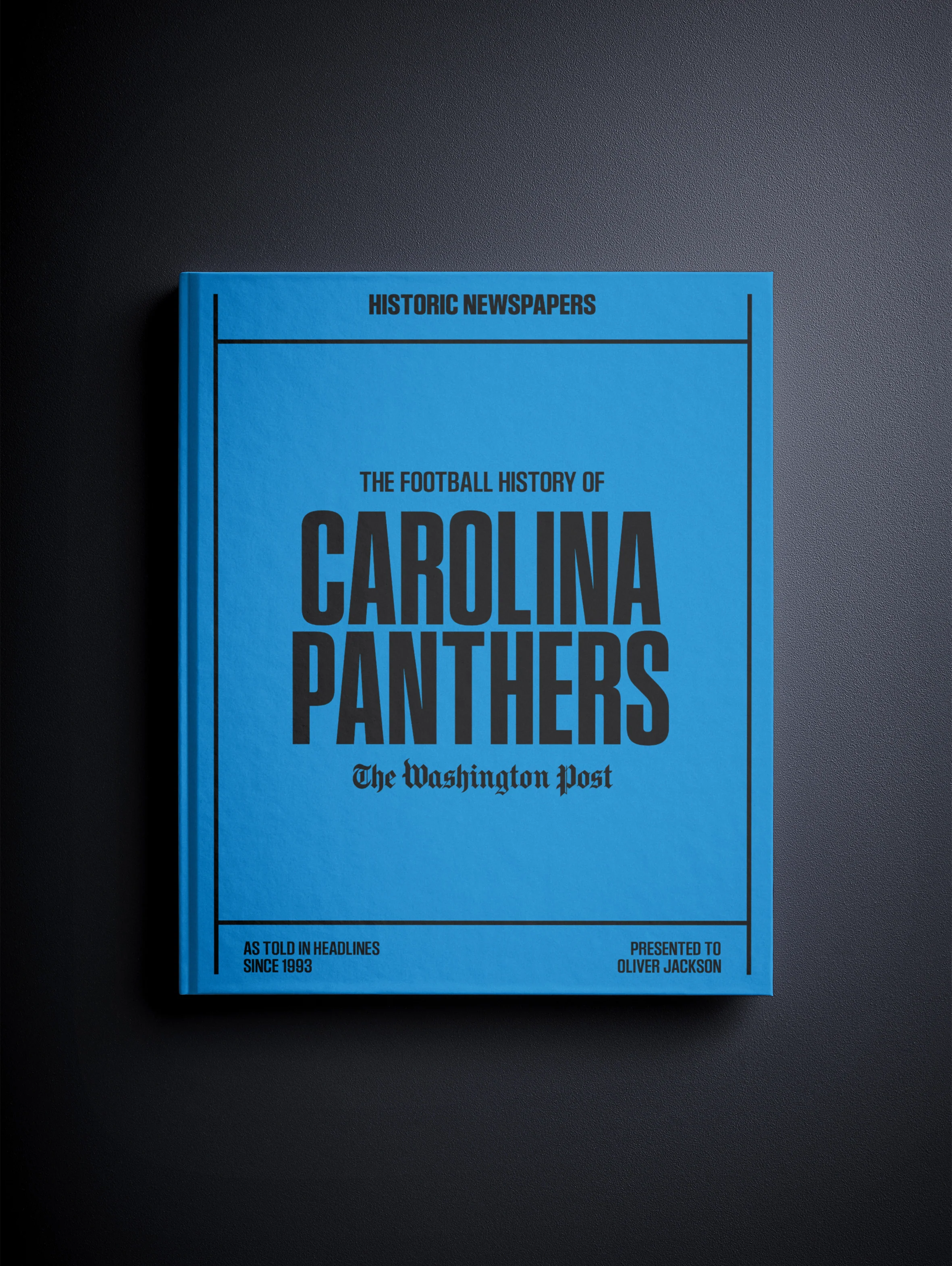 The Football History of Carolina Panthers Washington Post Edition Book