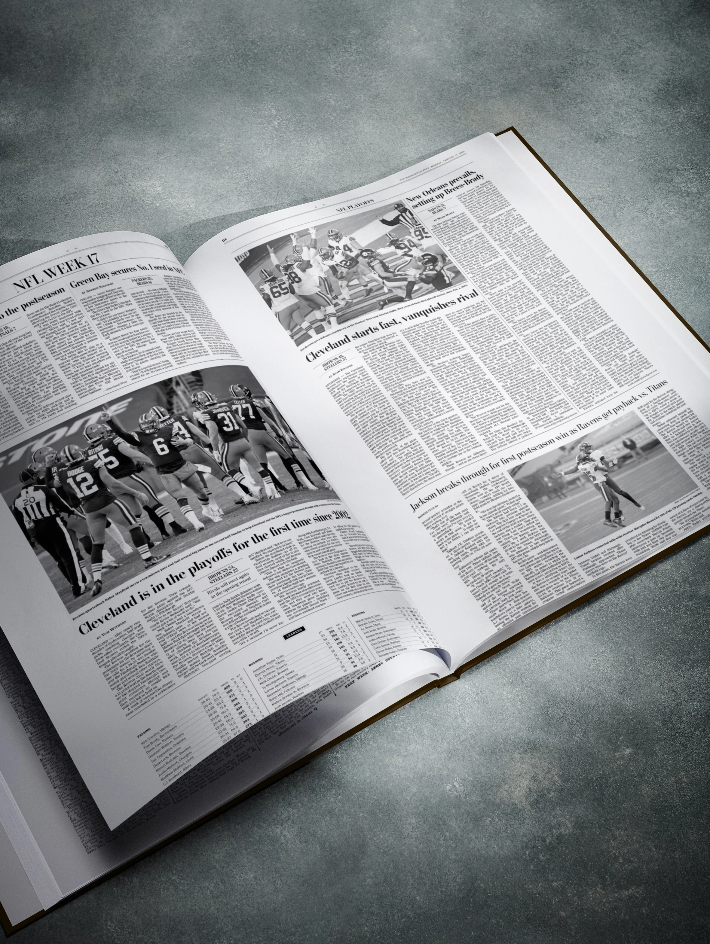 The Football History of Cleveland Browns Washington Post Edition Book - Image 5