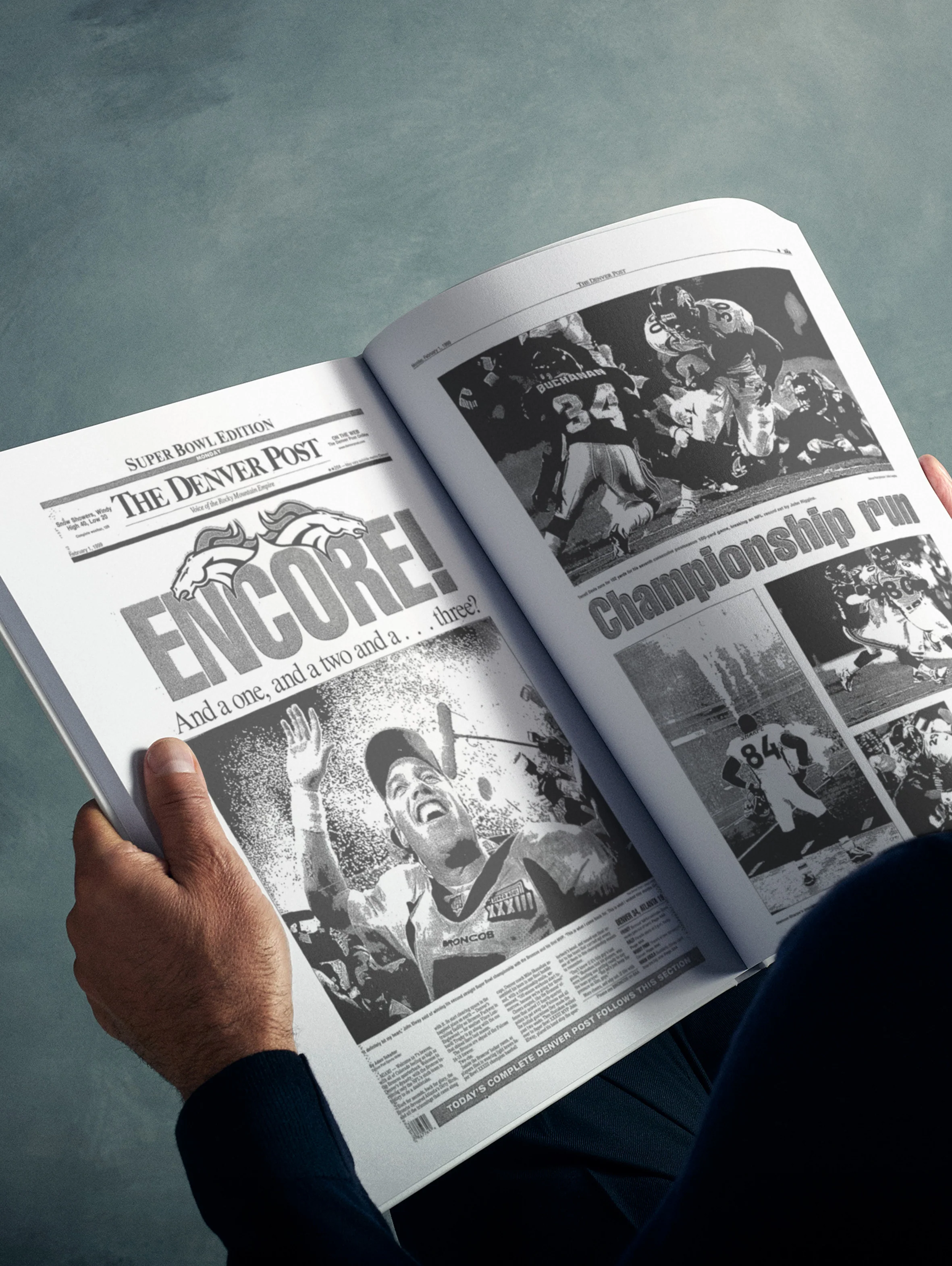 The Football History of Denver Broncos Denver Post Edition Book - Image 7