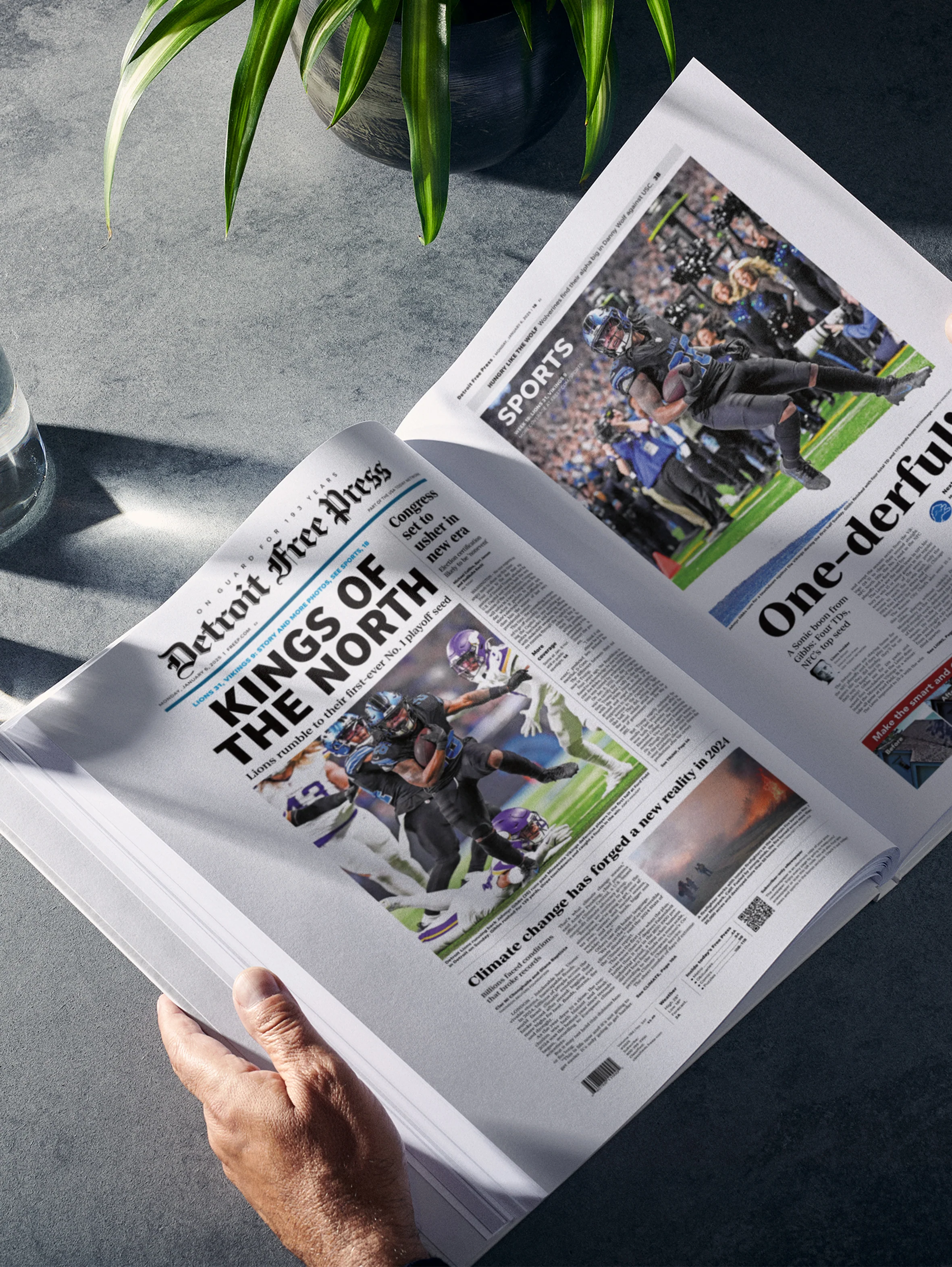 The Football History of Detroit Lions Washington Post Edition Book - Image 4