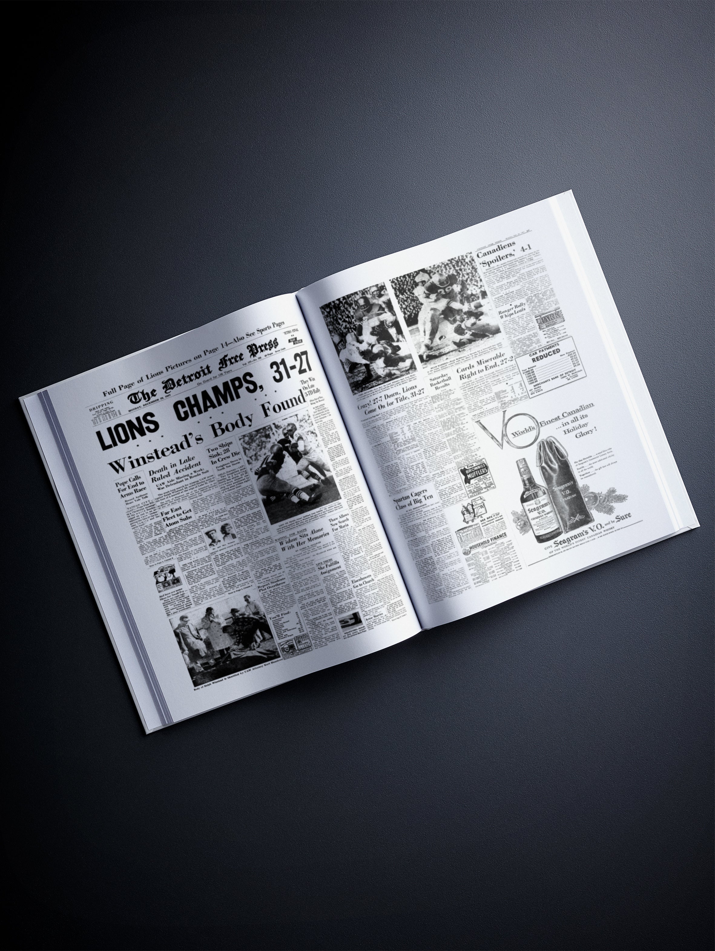 The Football History of Detroit Lions Washington Post Edition Book - Image 8