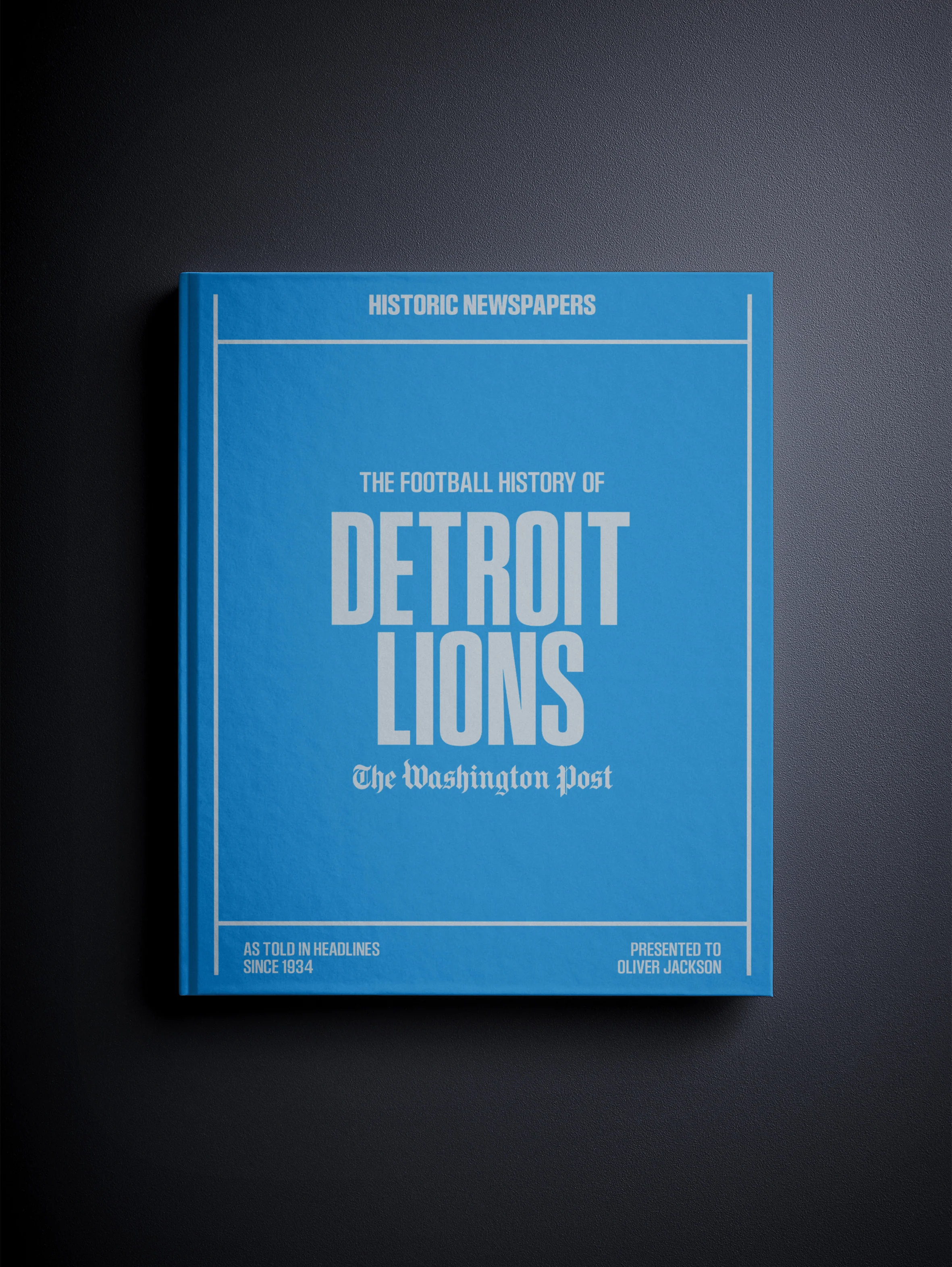 The Football History of Detroit Lions Washington Post Edition Book - Image 2