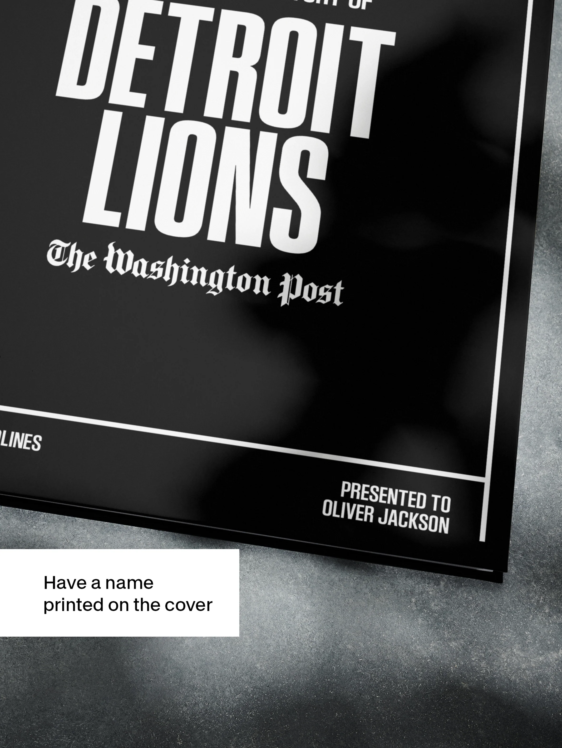 The Football History of Detroit Lions Washington Post Edition Book - Image 4