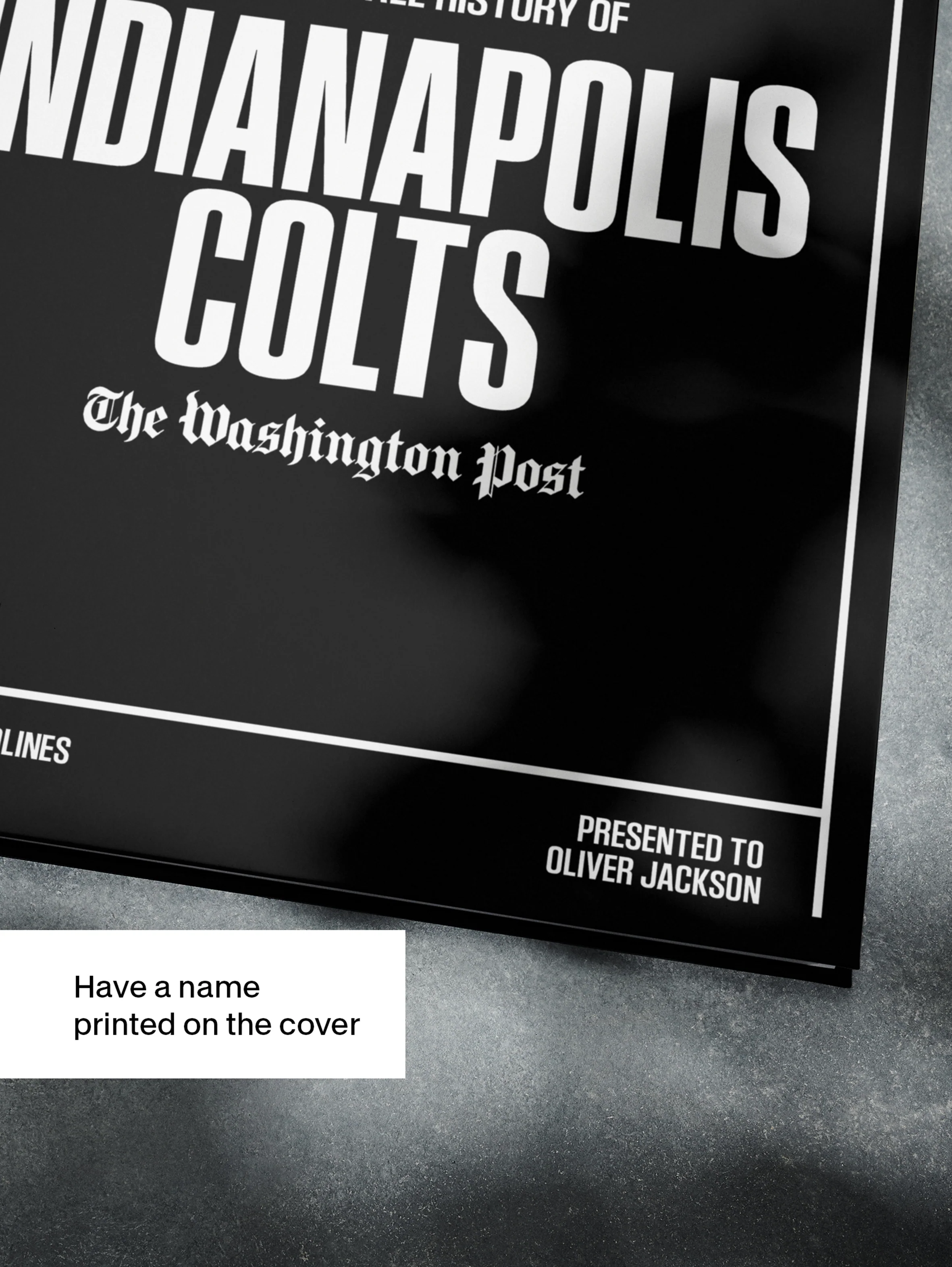 The Football History of Indianapolis Colts Washington Post Edition Book - Image 4