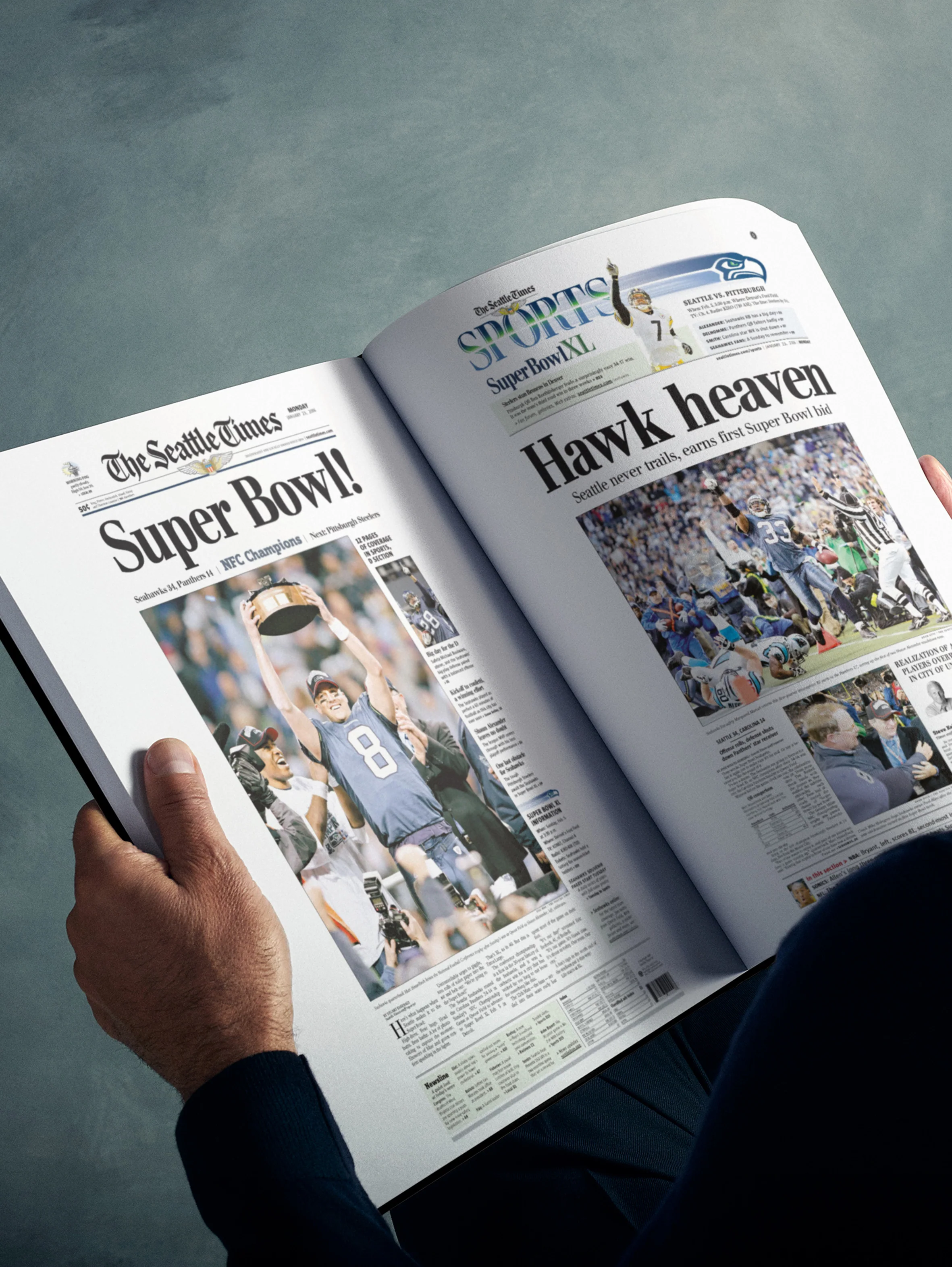 The Football History of Seattle Seahawks Seattle Times Edition Book - Image 8