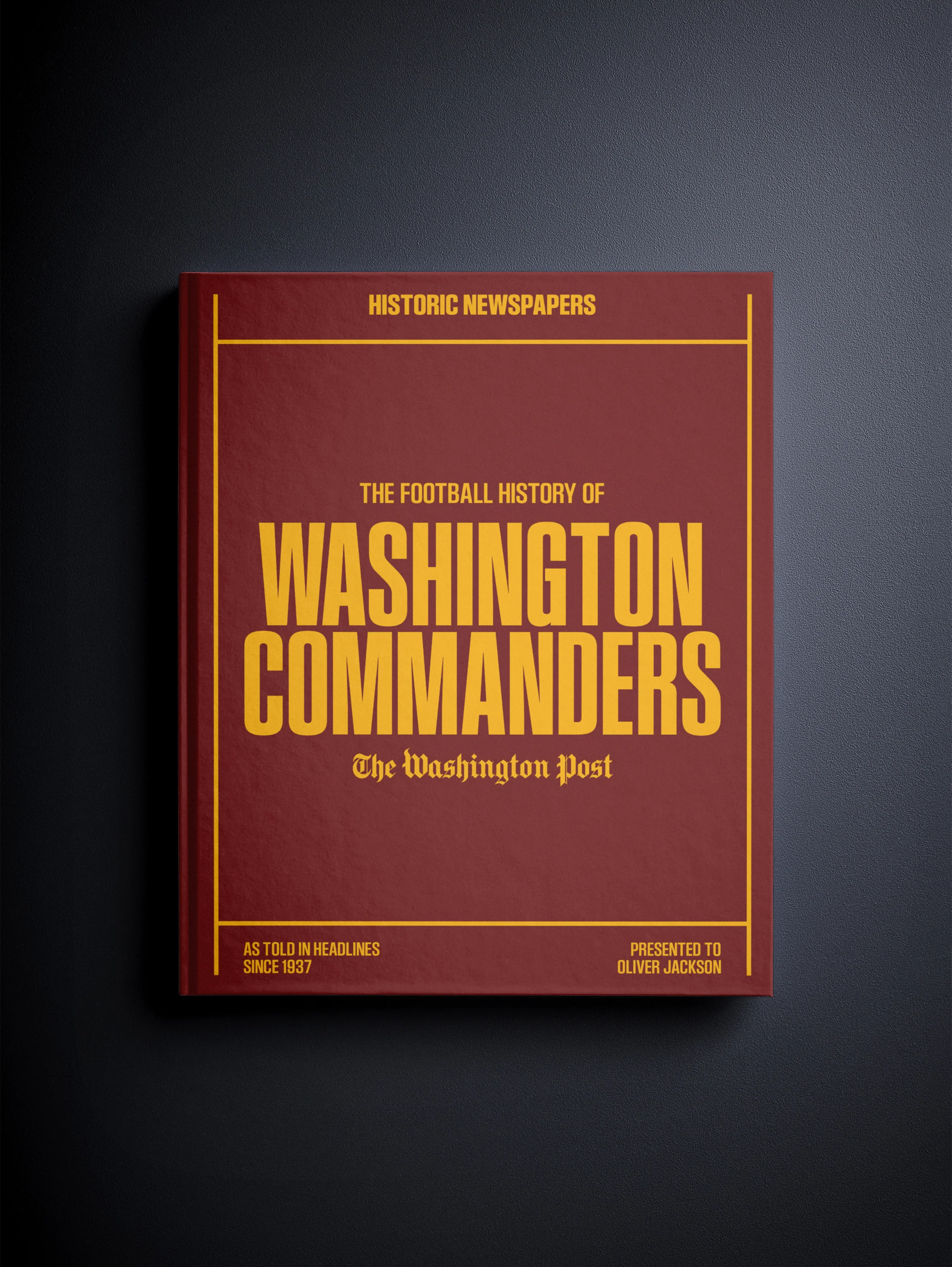 The Football History of Washington Commanders Washington Post Edition Book - Image 9